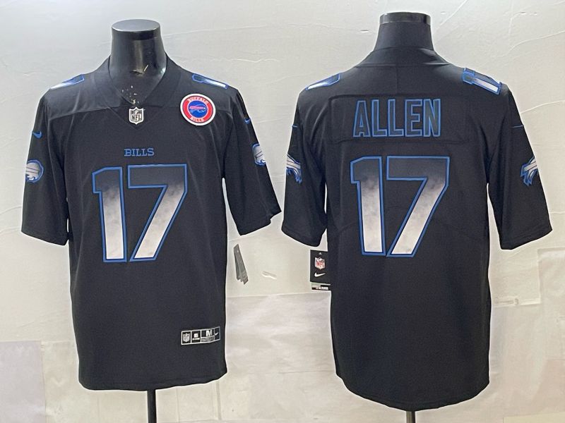 Men 2025 Buffalo Bills #17 Allen black Limited Nike NFL Jersey style 029